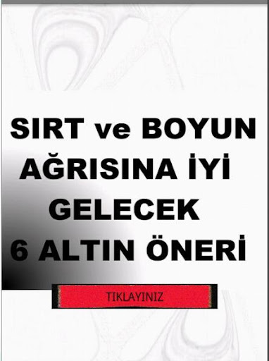 BOYUN ve SIRT AĞRILARINA SON