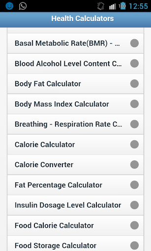 Ace Health Fitness Calculators