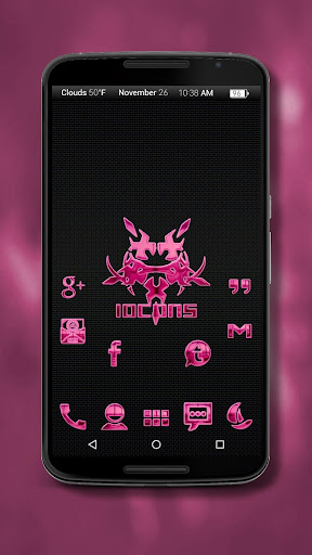 【免費個人化App】Iocons Pink - Icon Pack-APP點子