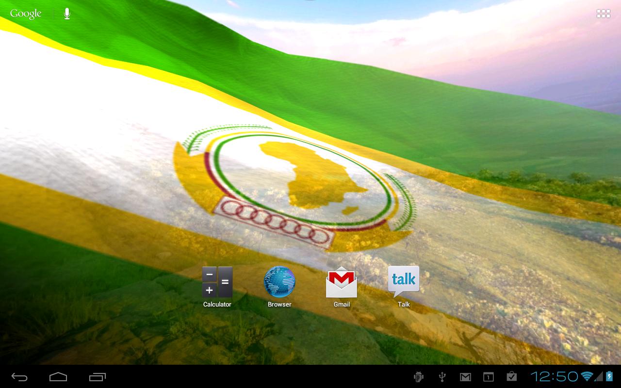 Android application Flags of Africa Live Wallpaper screenshort