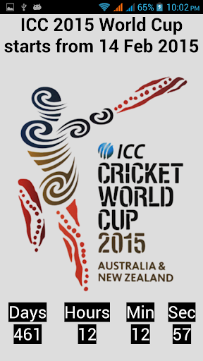 ICC World Cup 2015 CountDown