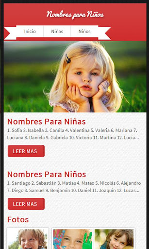 Nombres para Niños