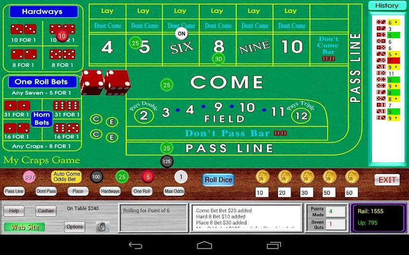 My Craps Game for Nexus 7 Screen 1