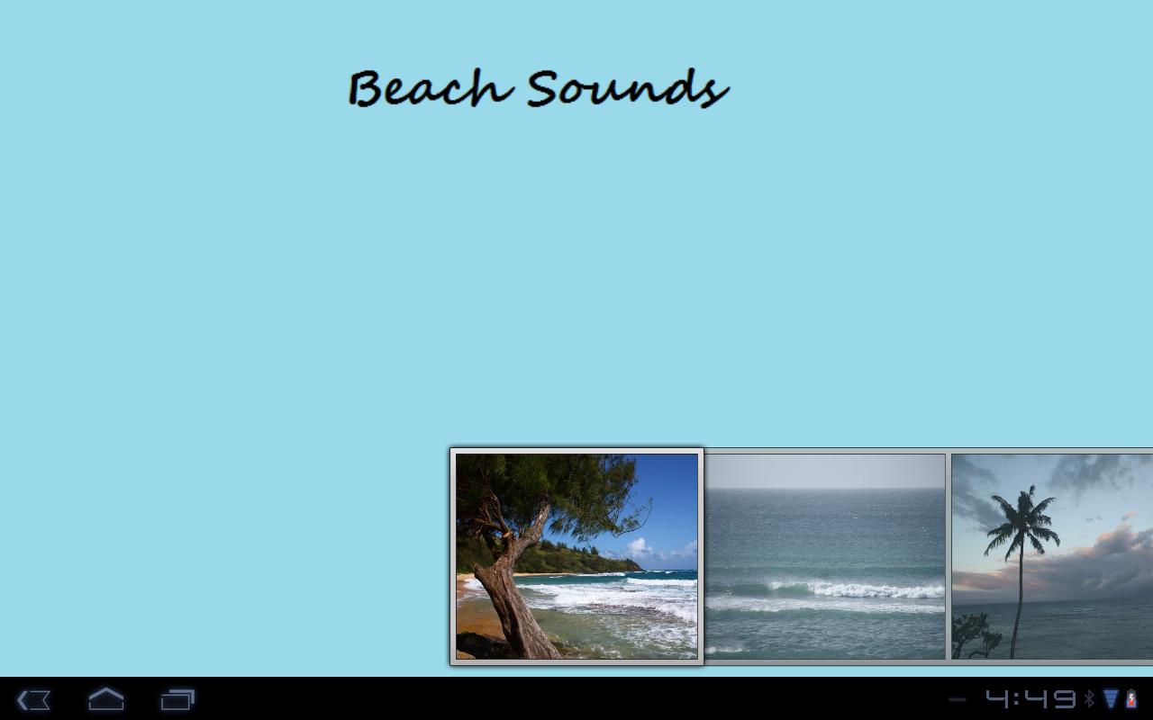 Android application Beach Sounds screenshort