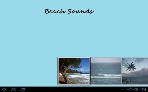 Android application Beach Sounds screenshort
