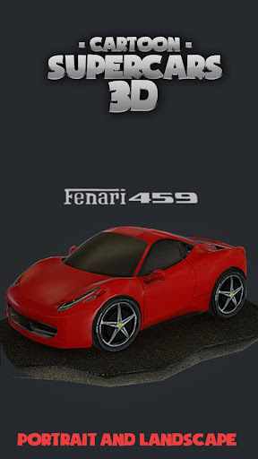 Toon Cars Ferrari 458 3D lwp
