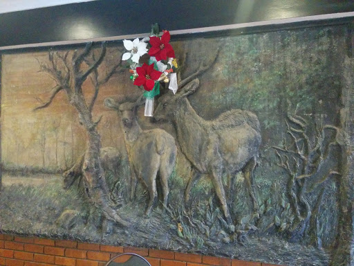Wall Mural Of A Deer Couple