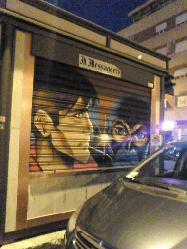Graffiti Giornalaio Tor De Schiavi