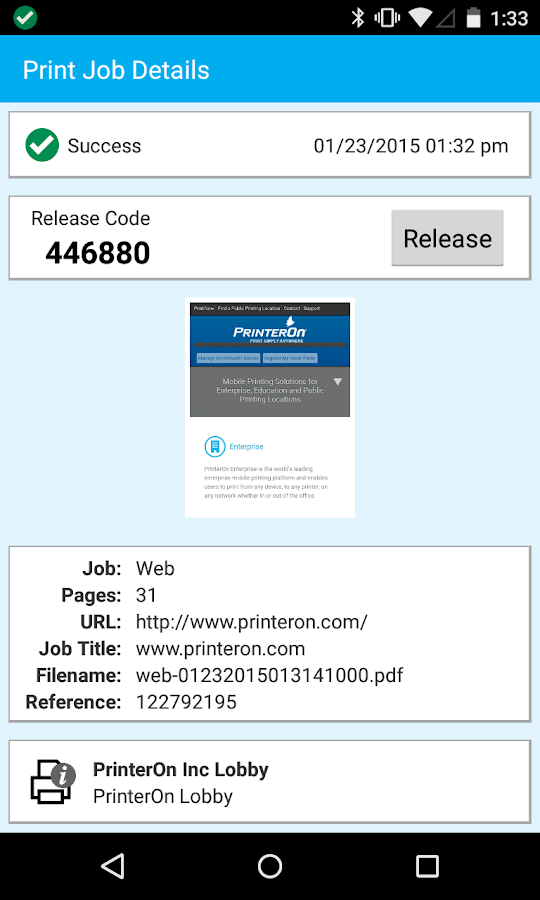 PrinterOn Android Apps on Google Play