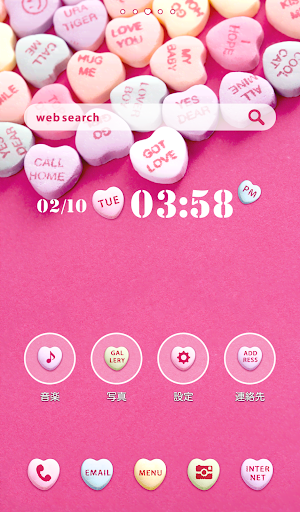 Cute wallpaper★Candy Hearts