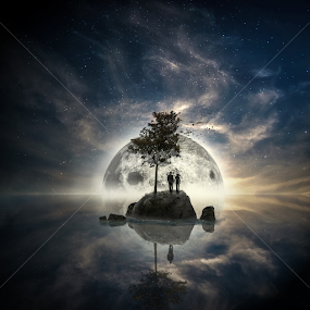 Missing reflection. by Dan Ludeman - Digital Art Abstract