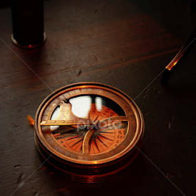 Antique Compass by Nurhuda Aprilianto - Artistic Objects Antiques