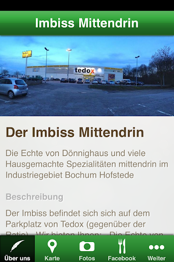 Der Imbiss mittendrin