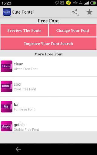 Fonts for FlipFont Cute