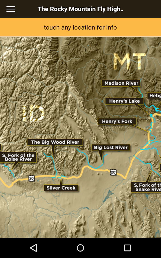 The Rocky Mountain Fly Highway - Android Apps on Google Play