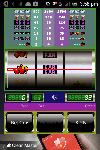 Android application Double Diamond Slot Machine screenshort