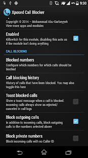 Xposed Call Blocker Unlock Key