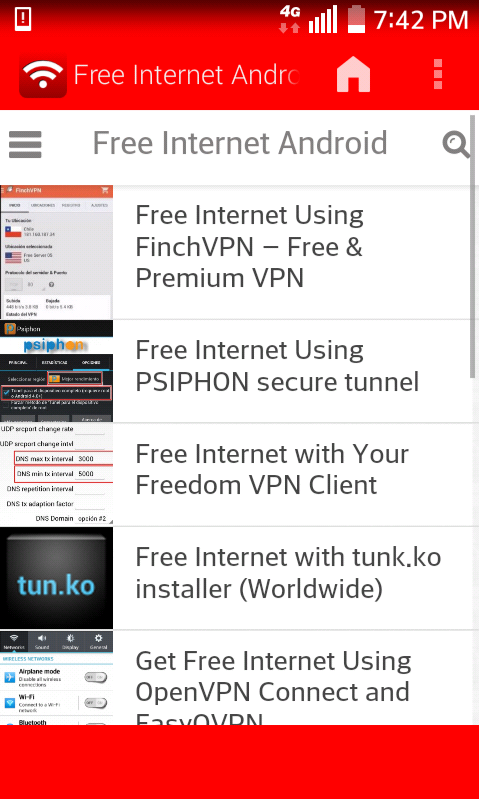 how to get free internet Screen 2