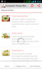 Kumpulan Resep Makanan Bayi Screenshots 0