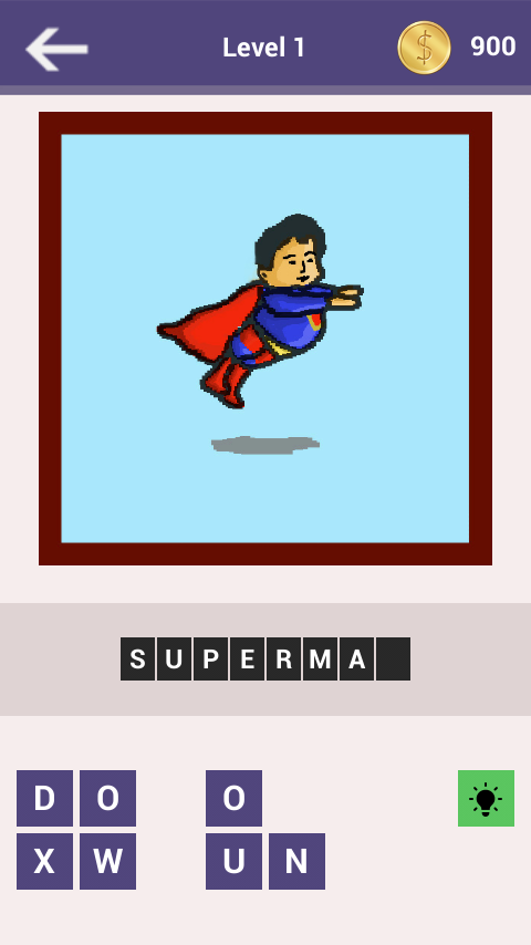 Android application Guess the Pixel Character Quiz screenshort
