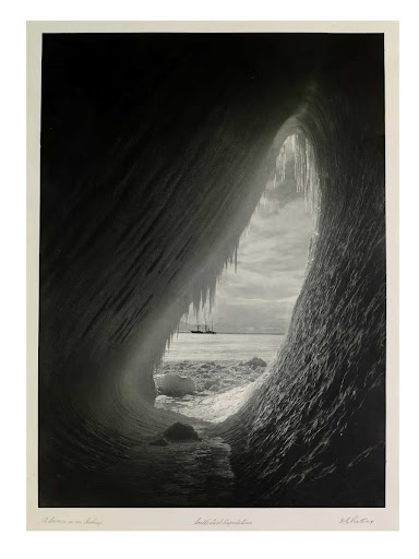 A Cavern in an Iceberg; Scott's Last Expedition, The British Antarctic Expedition