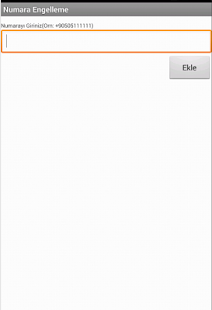 Numara Engelleme Screenshots 1