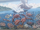 Breaching Whale Mural