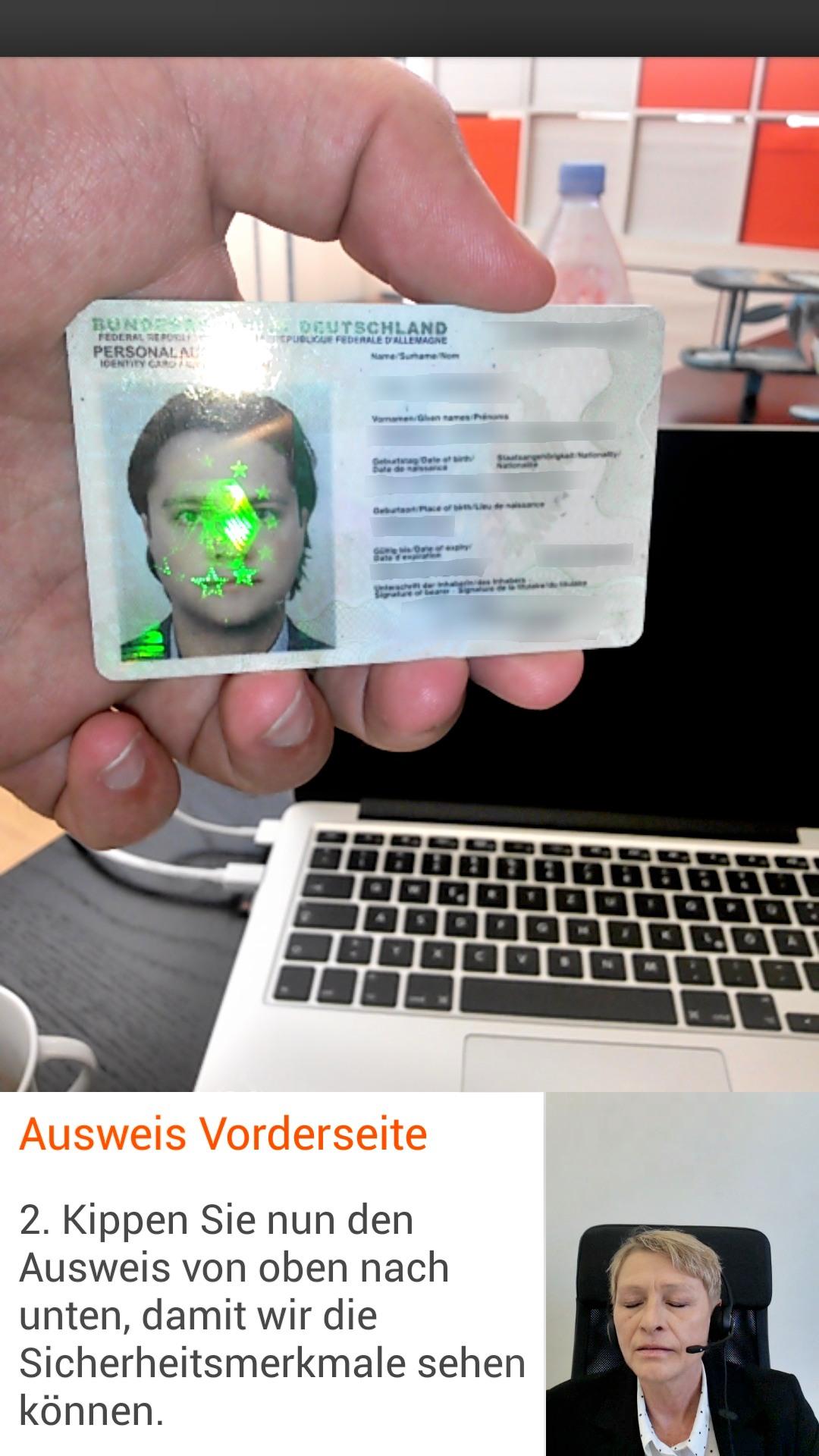 Android application IDnow Online Ident screenshort