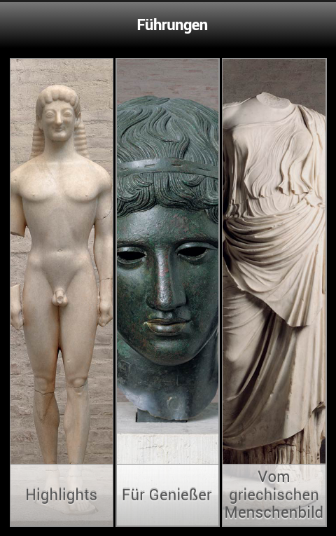 Android application Glyptothek München Mediaguide screenshort