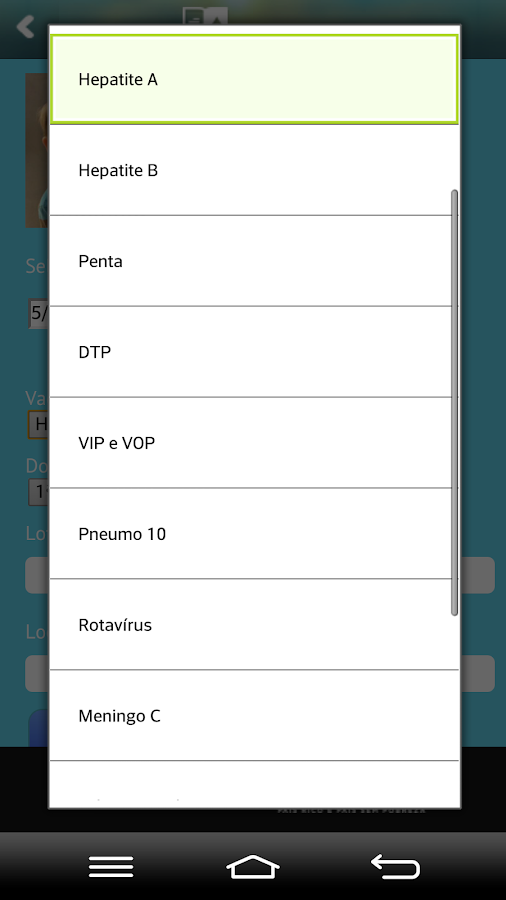   Vacinação em Dia: captura de tela 