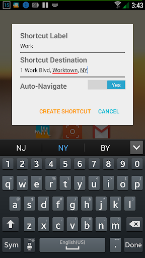 Shortcuts for Waze