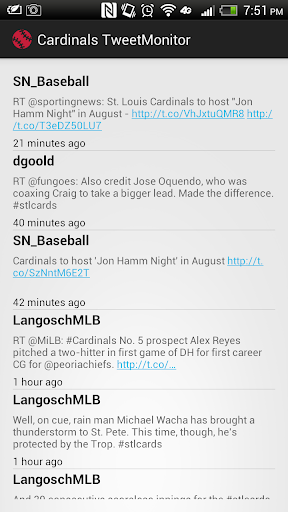 St Louis Cardinal TweetMonitor