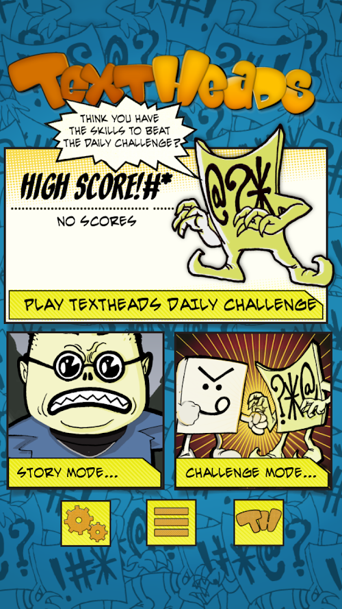 Android application TextHeads screenshort