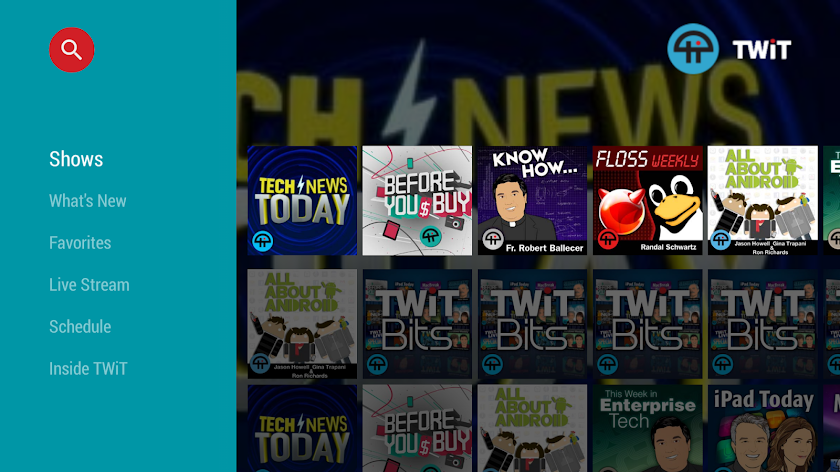 TWiT.TV for Android TV Screen 3
