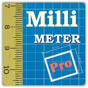 Millimeter Pro ruler on screen logo