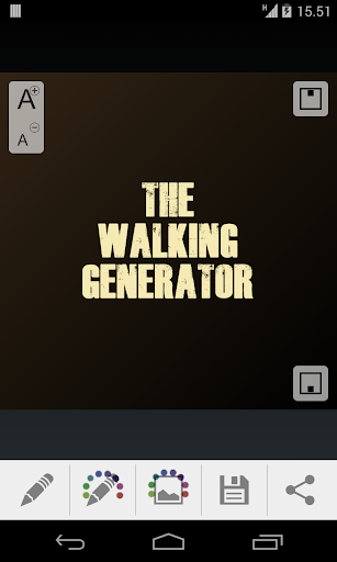 The Walking Generator