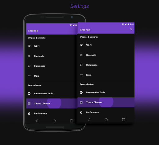 DarkOut Purple CM12 CM11 Theme