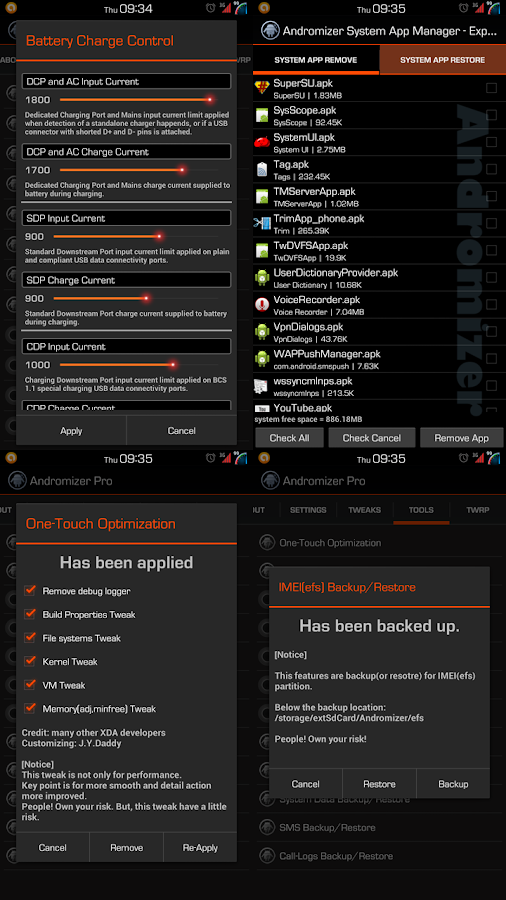 Andromizer Pro - screenshot