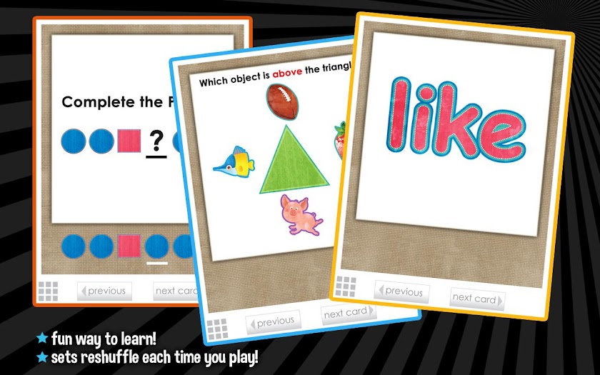 Flashcards - Kindergarten Screen 3