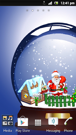 Christmas Globe Livewallpaper