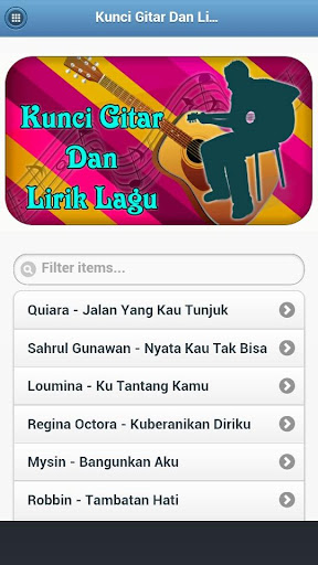 Kunci Gitar Dan Lirik Lagu