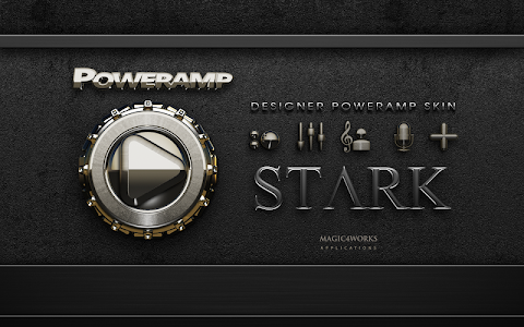 Screenshot Poweramp skin Stark v1.40