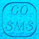 GoSMSPro Metallic Theme- Azure