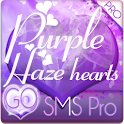Purple Haze Hearts GO SMS PRO logo