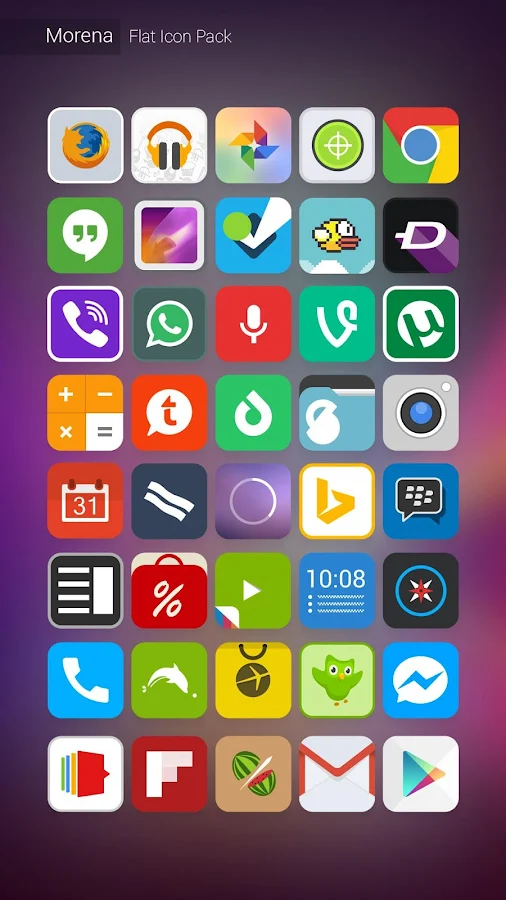 Morena - Flat Icon Pack - screenshot