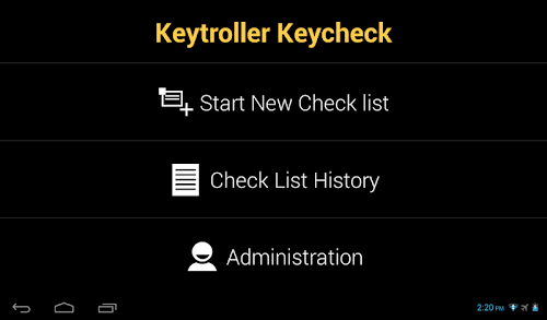 Android application KEYCHECK Inspection Checklist screenshort
