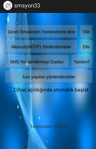 TeraSistem SMS Yonlendirme uyg