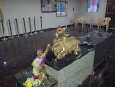Golden Nandi Sculpture at Saibaba Temple