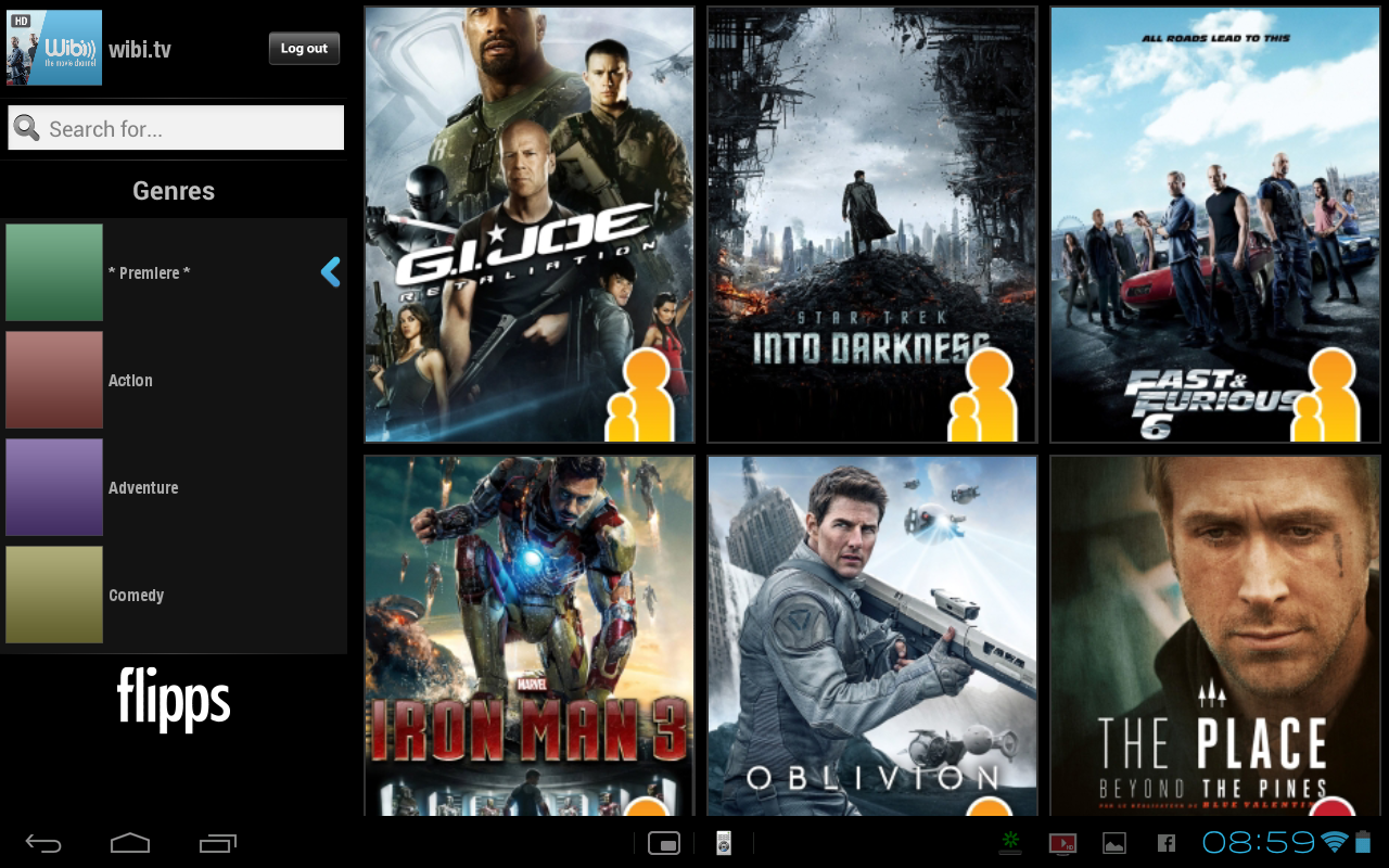Flipps HD (Former iMediaShare) - screenshot
