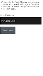 One Web page browser poster 1